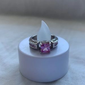 Size 5 | Pink Square-Stone Ring